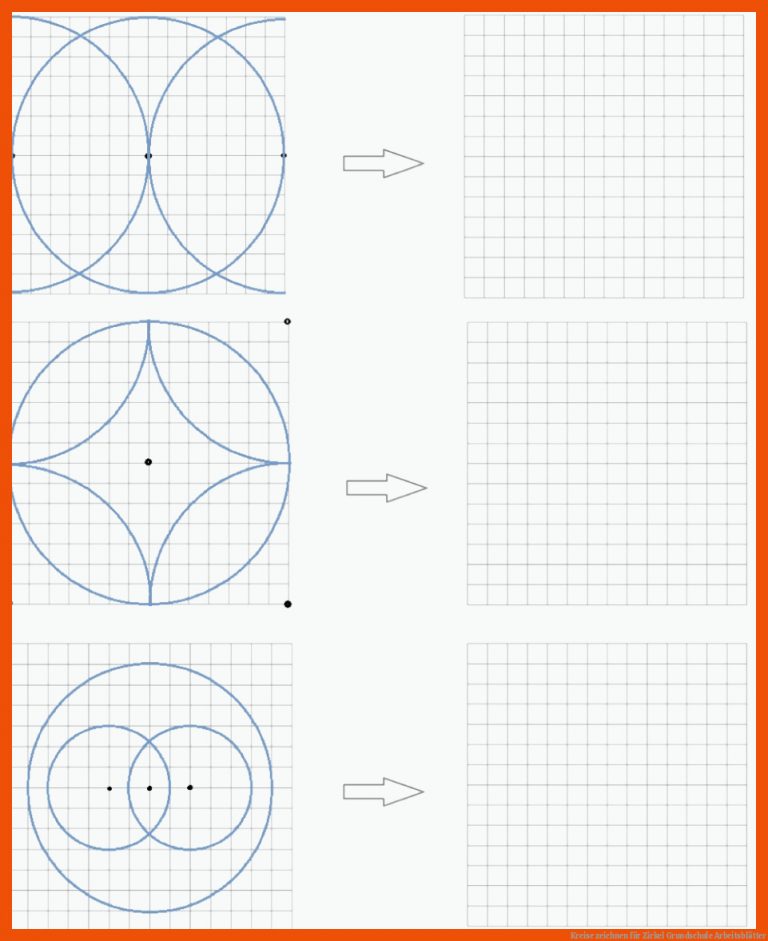Kreise zeichnen für zirkel grundschule arbeitsblätter