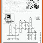 KreuzwortrÃ¤tsel Informatik Fuer Informatik Klasse 7 Arbeitsblätter