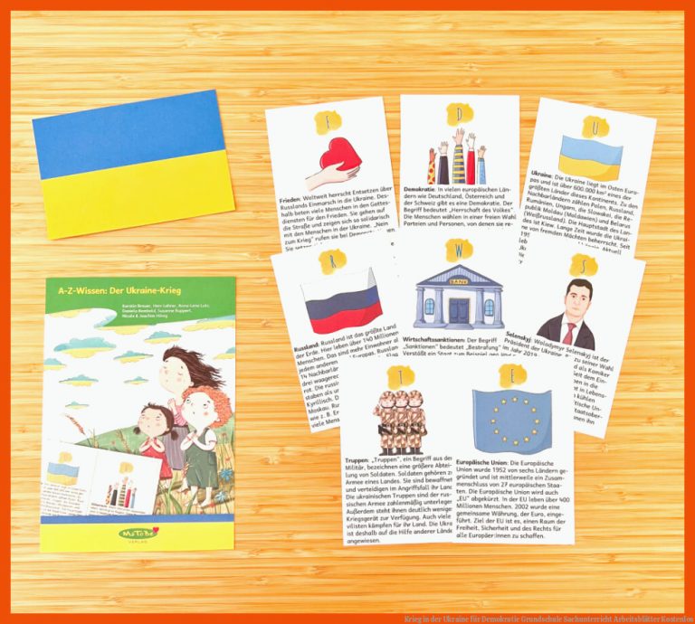 Krieg in der Ukraine für demokratie grundschule sachunterricht arbeitsblätter kostenlos