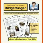 Kunst - Ipad-teacher Fuer Stillleben Kunstunterricht Arbeitsblatt