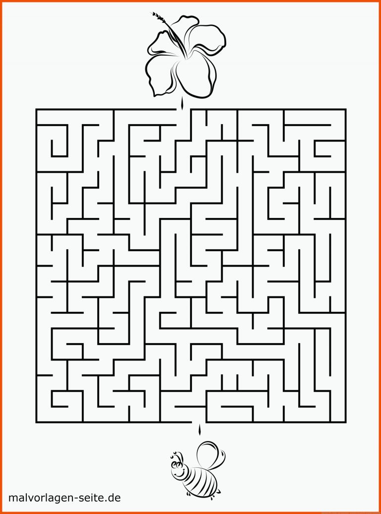 Labyrinthe fÃ¼r Kinder zum Ausdrucken - Kostenlos rÃ¤tseln für labyrinth arbeitsblatt