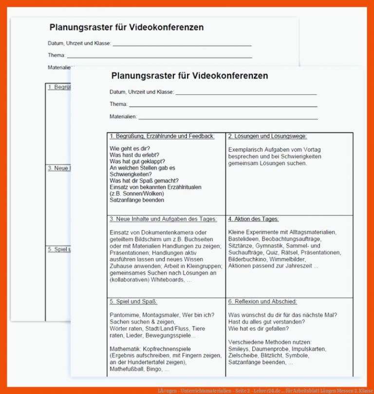 LÃ¤ngen - Unterrichtsmaterialien - Seite 2 - Lehrer24.de ... für arbeitsblatt längen messen 2. klasse