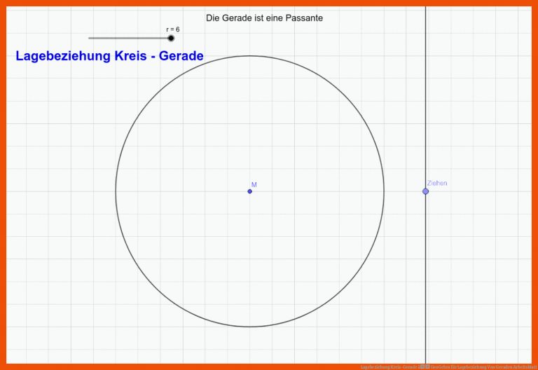 Lagebeziehung Kreis-Gerade â GeoGebra für lagebeziehung von geraden arbeitsblatt