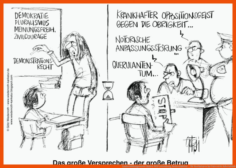 Landesbildungsserver Baden-WÃ¼rttemberg, Fachredaktion ... für karikaturen im unterricht arbeitsblatt