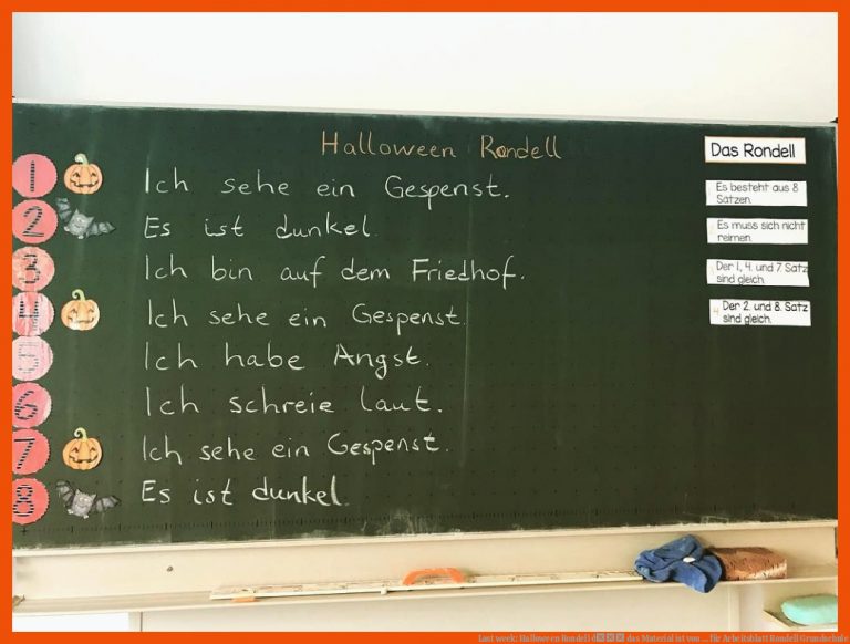 Last week: Halloween Rondell ð das Material ist von ... für arbeitsblatt rondell grundschule