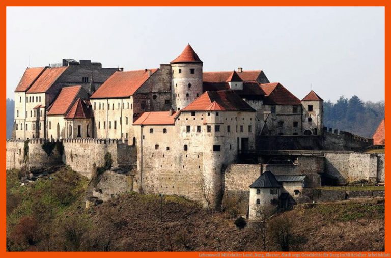 Lebenswelt Mittelalter Land, Burg, Kloster, Stadt Segu Geschichte Fuer Burg Im Mittelalter Arbeitsblatt
