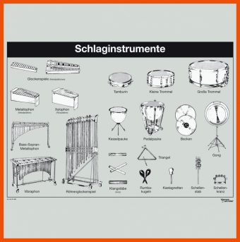 Schlaginstrumente Arbeitsblatt