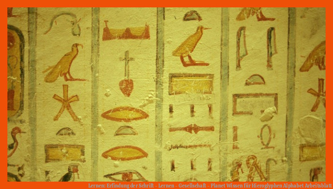 Lernen: Erfindung der Schrift - Lernen - Gesellschaft - Planet Wissen für hieroglyphen alphabet arbeitsblatt