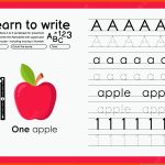 Lernen Sie, Ein Arbeitsblatt Zum Nachzeichnen Des Alphabets Zu ... Fuer In Meinem Kleinen Apfel Arbeitsblatt
