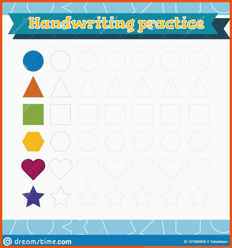 Lernen Sie Formen Und Geometrische Zahlen Handschriftspraxis ... für geometrische formen arbeitsblatt formen kindergarten