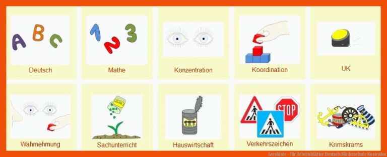 Lernkiste - für arbeitsblätter deutsch förderschule kostenlos