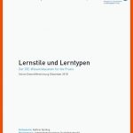 Lernstile Und Lerntypen - Lehren/lernen - Wissen - Wb-web Fuer Test Lerntyp Arbeitsblatt