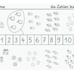 LernstÃ¼bchen Die Zahlen Bis 10 Fuer Arbeitsblatt Zahlen 1 10