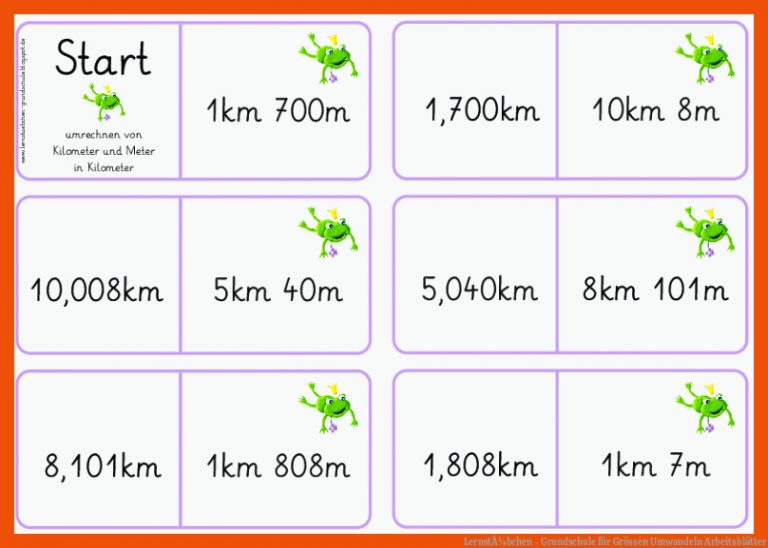 LernstÃ¼bchen - Grundschule Fuer Grössen Umwandeln Arbeitsblätter
