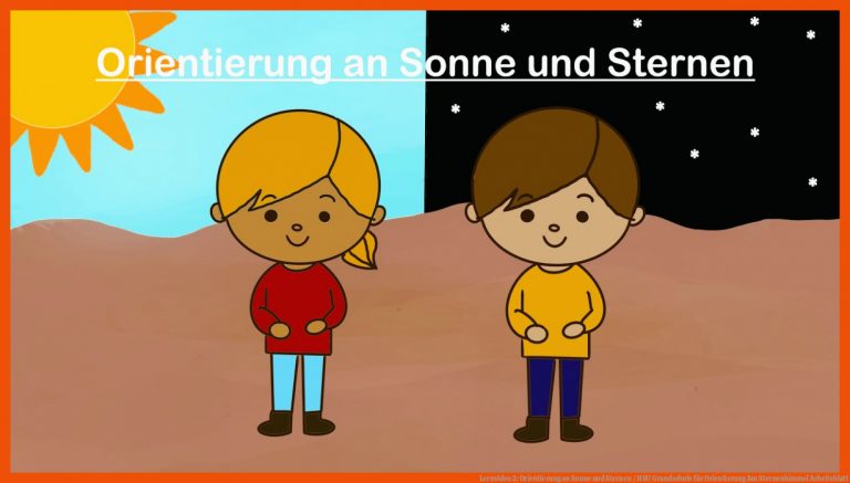 Lernvideo 2: Orientierung an Sonne und Sternen / HSU Grundschule für orientierung am sternenhimmel arbeitsblatt