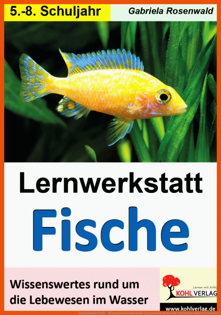 Lernwerkstatt Fische - Wissenswertes rund um die Lebewesen im Wasser für arbeitsblatt aufbau fisch klasse 5
