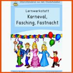 Lernwerkstatt Zu Karneval/fasching/fastnacht FÃ¼r Die Grundschule Fuer Fasching Arbeitsblätter