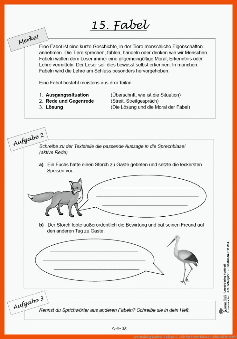 Lesetraining konkret! / Klasse 5-6 für sachtexte klasse 5 arbeitsblätter pdf