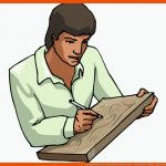 Lesung Anblickwort Arbeitsblatt Student Man - Schreibende Clipart ... Fuer Clipart Arbeitsblatt