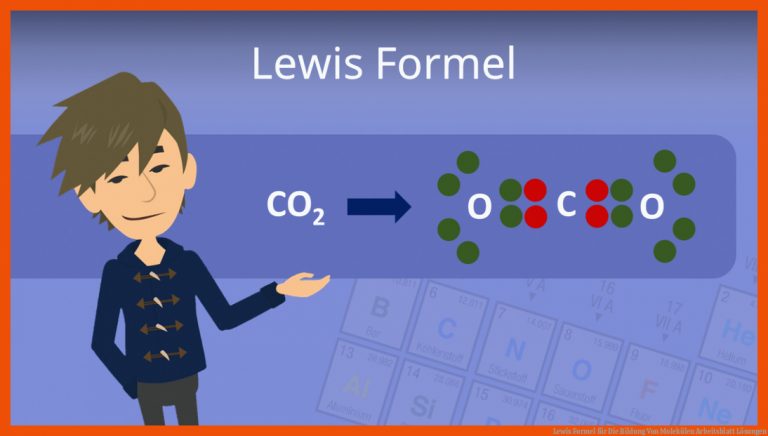 Lewis formel Fuer Die Bildung Von Molekülen Arbeitsblatt Lösungen