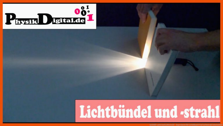 LichtbÃ¼ndel und Lichtstrahl - Experiment für lichtbündel und lichtstrahl arbeitsblatt