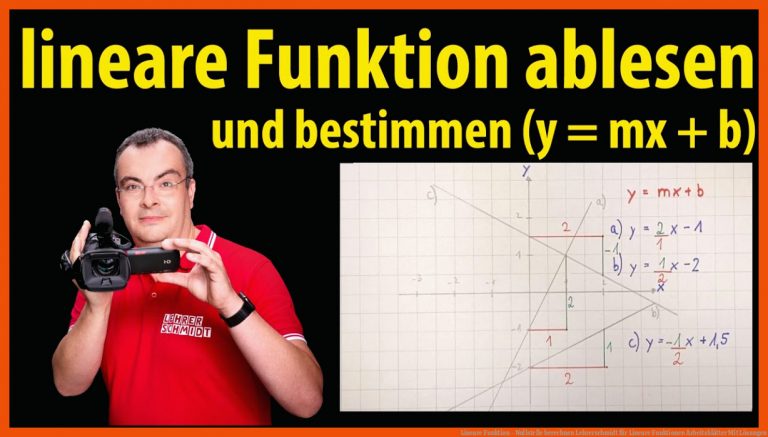 Lineare Funktion - Nullstelle berechnen | Lehrerschmidt für lineare funktionen arbeitsblätter mit lösungen