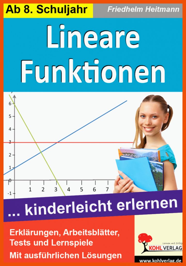 Lineare Funktionen â¦ kinderleicht erlernen für lineare funktionen klasse 8 arbeitsblätter