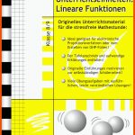 Lineare Funktionen - Klasse 8/9 Fuer Lineare Funktionen Klasse 8 Arbeitsblätter