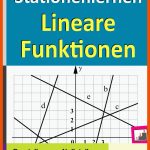 Lineare Funktionen - Stationenlernen Fuer Lineare Funktion Arbeitsblatt