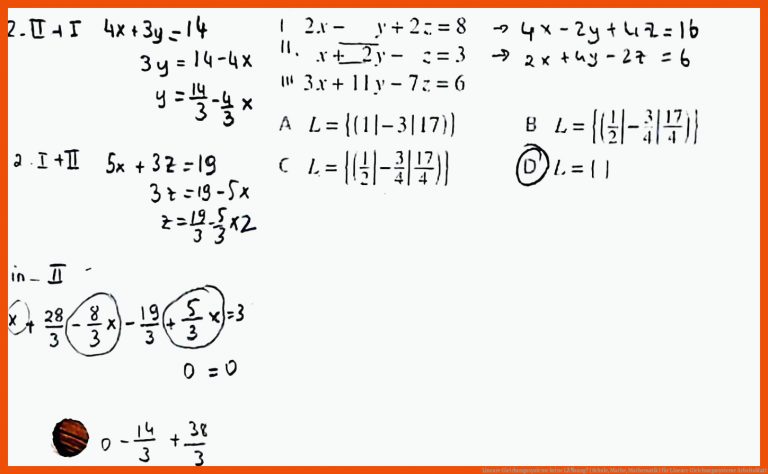 Lineare Gleichungssysteme keine LÃ¶sung? (Schule, Mathe, Mathematik) für lineare gleichungssysteme arbeitsblatt