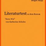 Literaturtest "sams Wal" Von Katherine Scholes Fuer Sams Wal Arbeitsblätter Lösungen