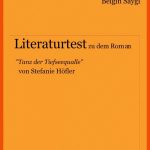 Literaturtest "tanz Der Tiefseequalle" Von Stefanie HÃ¶fler Fuer Tanz Der Tiefseequalle Arbeitsblätter Lösungen