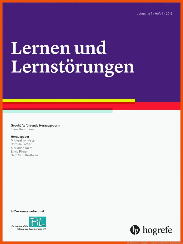 Lls 2016 5 issue 1 by Hogrefe - issuu Fuer Radikale Akzeptanz Arbeitsblatt