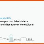 LÃ¶sungen - RÃ¤umlicher Bau Von MolekÃ¼len 2 Epa-modell (gymnasium Klasse 9) Fuer Die Bildung Von Molekülen Arbeitsblatt Lösungen