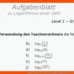 Logarithmus Einer Zahl Grundlagen Aufgabenblatt 03 Fuer Einführung Logarithmus Arbeitsblatt