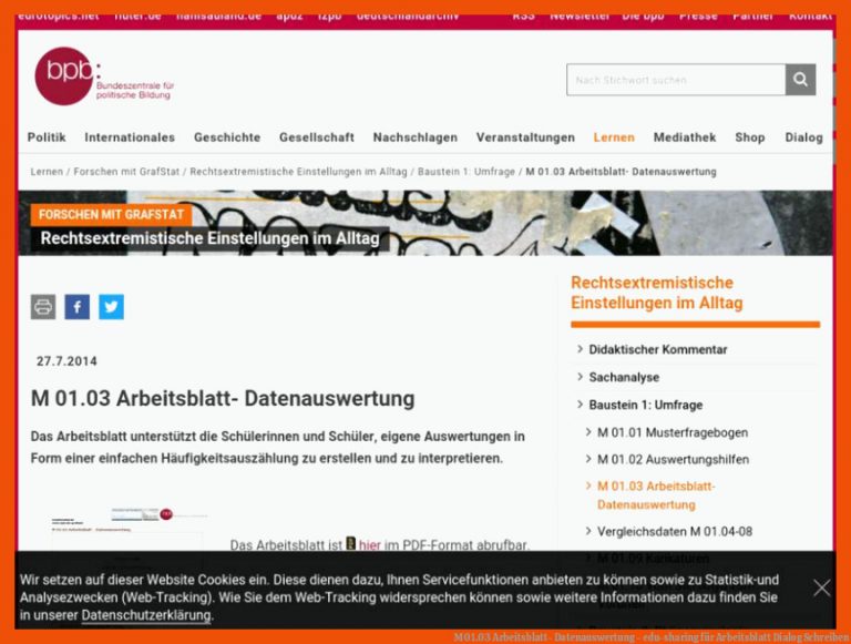 M 01.03 Arbeitsblatt- Datenauswertung - Edu-sharing Fuer Arbeitsblatt Dialog Schreiben