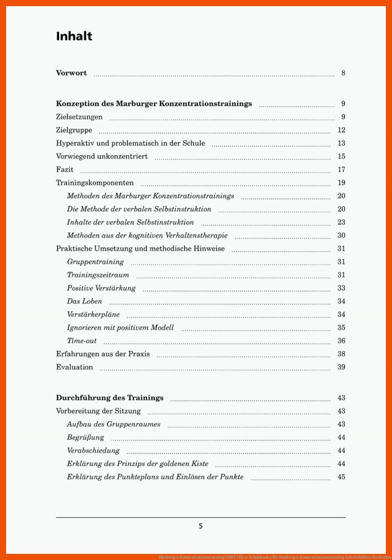 Marburger Konzentrationstraining (MKT) fÃ¼r Schulkinder für marburger konzentrationstraining arbeitsblätter kostenlos
