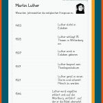 Martin Luther Fuer Lutherrose Arbeitsblatt