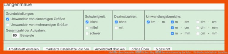 MaÃreihen Generator â Rubel Blog â Bereich Elearning Der Ruhr ... Fuer Mathe Arbeitsblatt Erstellen