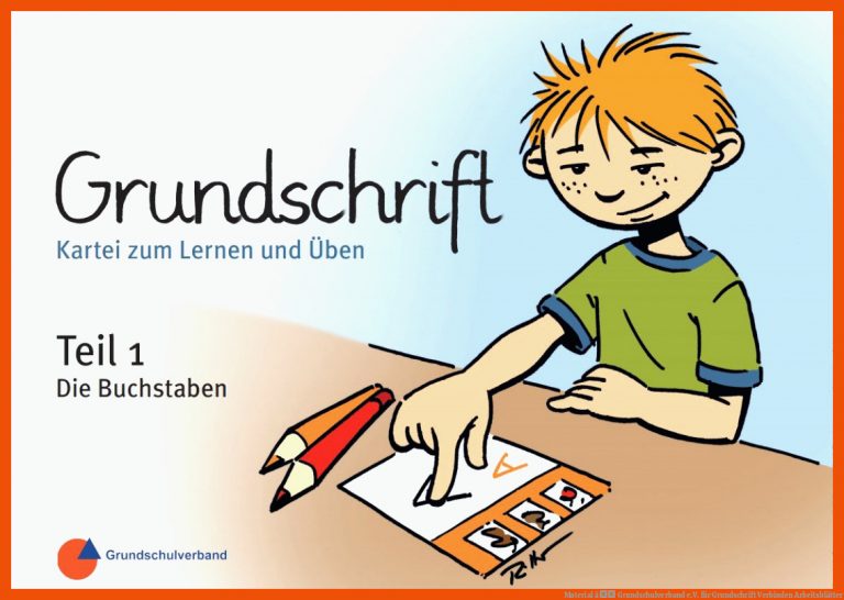 Material â Grundschulverband e.V. für grundschrift verbinden arbeitsblätter