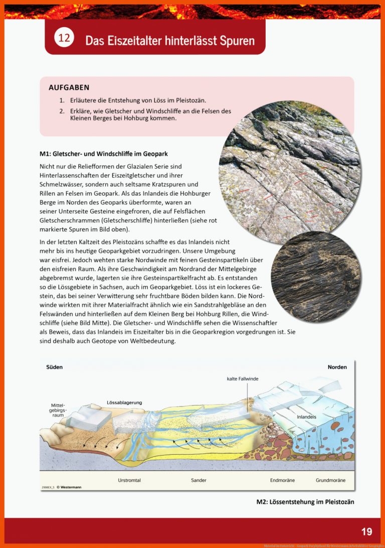 Material im Unterricht - Geopark Porphyrland für westermann arbeitsblätter geographie