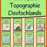 Materialpaket Deutschlands topographie BundeslÃ¤nder ... Fuer Deutschland Gebirge Flüsse Arbeitsblatt
