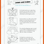 Materialpaket FrÃ¼hling: Deutsch (1/2 Klasse) Fuer Lesen Klasse 1 Arbeitsblätter