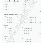 Mathearbeit (klasse 5/6) Rationale Zahlen, Klassenarbeiten Mathe ... Fuer Klassenarbeit Rationale Zahlen Arbeitsblatt Mit Lösungen