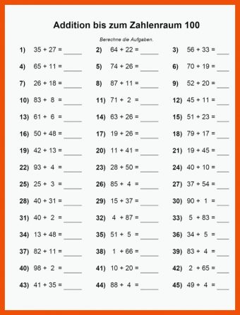 12 Mathe 2 Klasse Arbeitsblätter Kostenlos