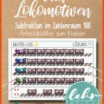 Mathelok Subtraktion Zahlenraum 100 Arbeitsblatt Zum Kleben ... Fuer Subtraktion Bis 100 Arbeitsblätter