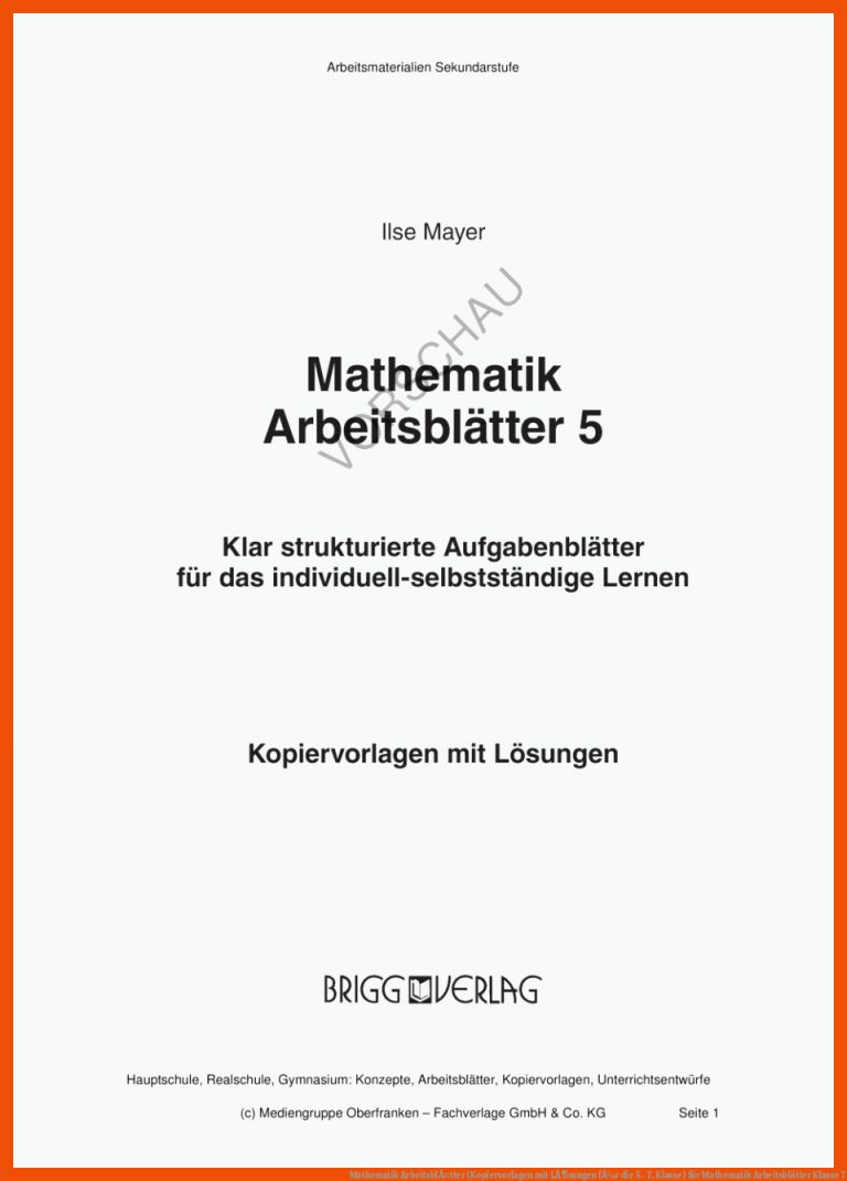 Mathematik ArbeitsblÃ¤tter (Kopiervorlagen mit LÃ¶sungen fÃ¼r die 5.-7. Klasse) für mathematik arbeitsblätter klasse 7