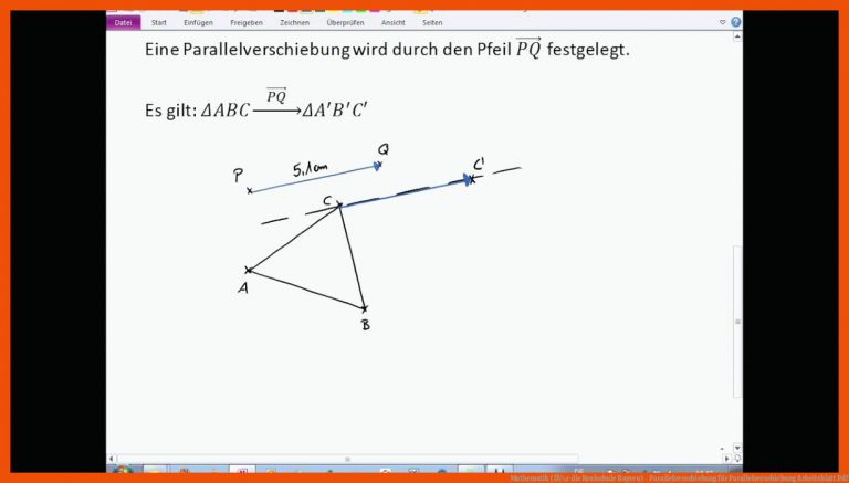 Mathematik (fÃ¼r die Realschule Bayern) - Parallelverschiebung für parallelverschiebung arbeitsblatt pdf