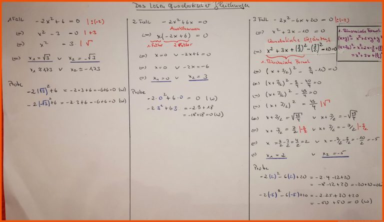 Mathematik Klasse 9 | hubert-ilbertz.de für mathe arbeitsblätter klasse 7 mit lösungen