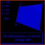 Mathematik Online Lernen Mit Realmath.de - Winkel Im Viereck ... Fuer Winkelsumme Viereck Arbeitsblatt